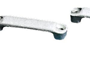 Correa plana de nailon blanco.