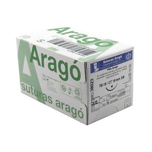 Sutura A.Poliglicolico Tb-15  4/0 12U.