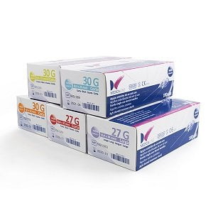 Agujas estériles Medicaline 27g corta 0,4X25mm