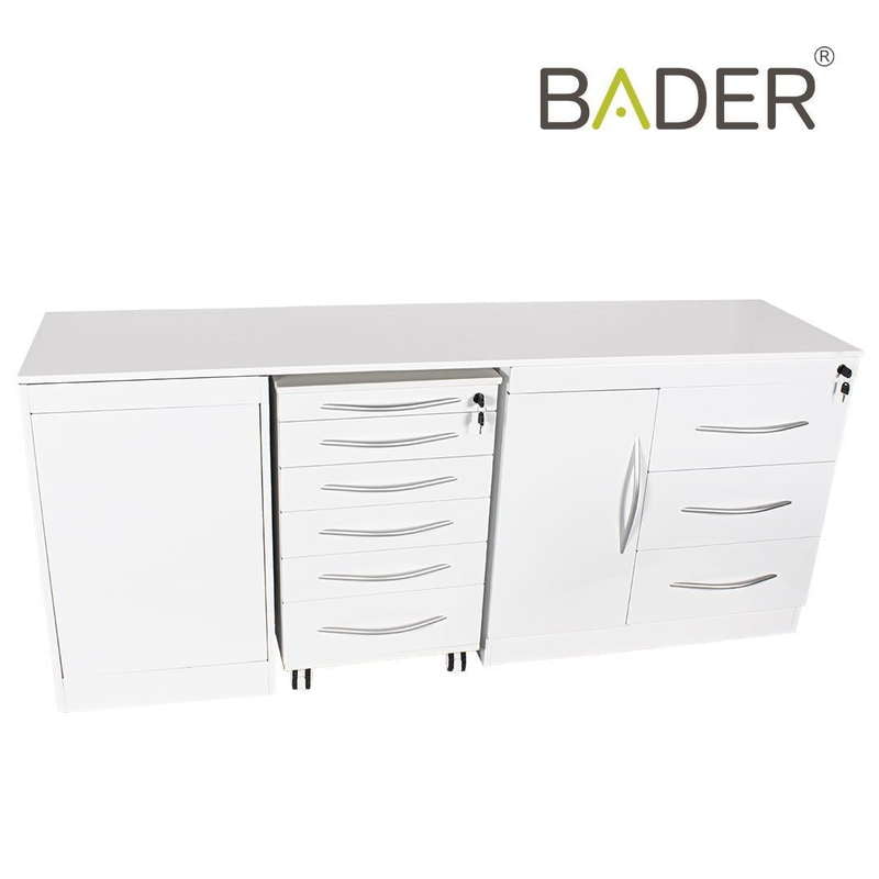 Conjunto mobiliario cuádruple con push-on sin lavabo