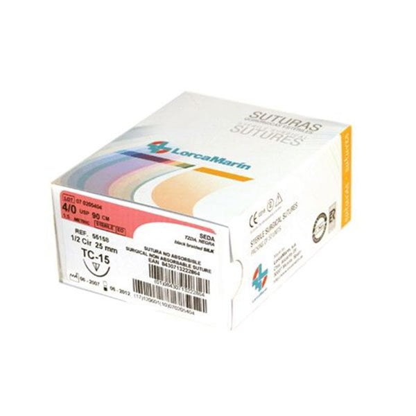 Sutura Seda Tc-10 6/0 12Und