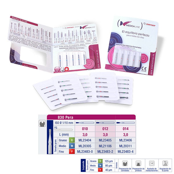 830C-010 Fresa Fg Diamante Fig 233 Grueso 5 U.