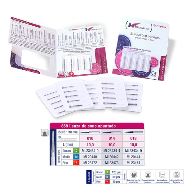 859C-018 Fresa Fg Diamante Fig 166 Grueso 5 U.