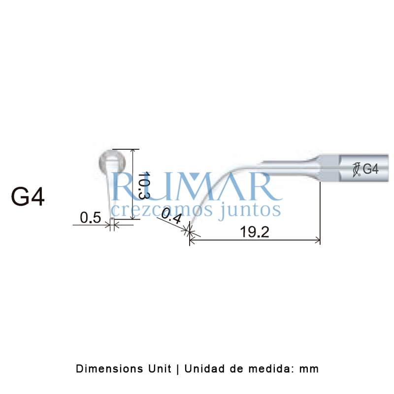 Punta para ultrasonidos G4 compatible con EMS - Imagen 3