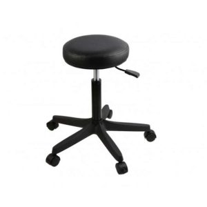 Taburete acolchado de altura regulable con ruedas marca DURSTON