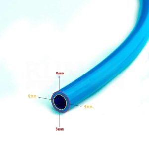 Tubo poliuretano 6mm x 8 mm, por metro