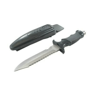 Cuchillo de buceo inoxidable A2 con funda para pierna