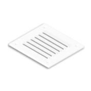Rejilla de ventilación en blanco para barco