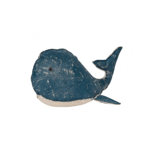 Tope de puerta Ballena color azul marino 35 x 18 cm